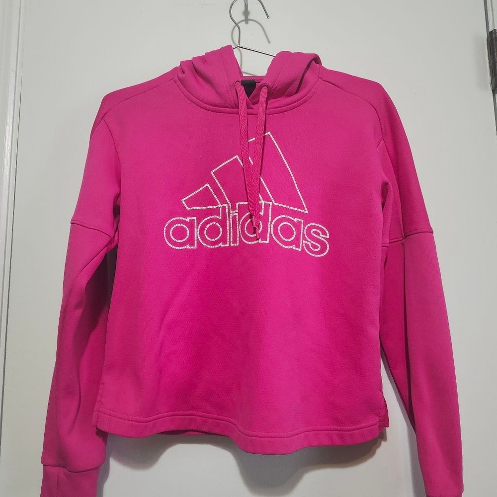Women's Adidas Pink ClimaWarm Hoodie S
